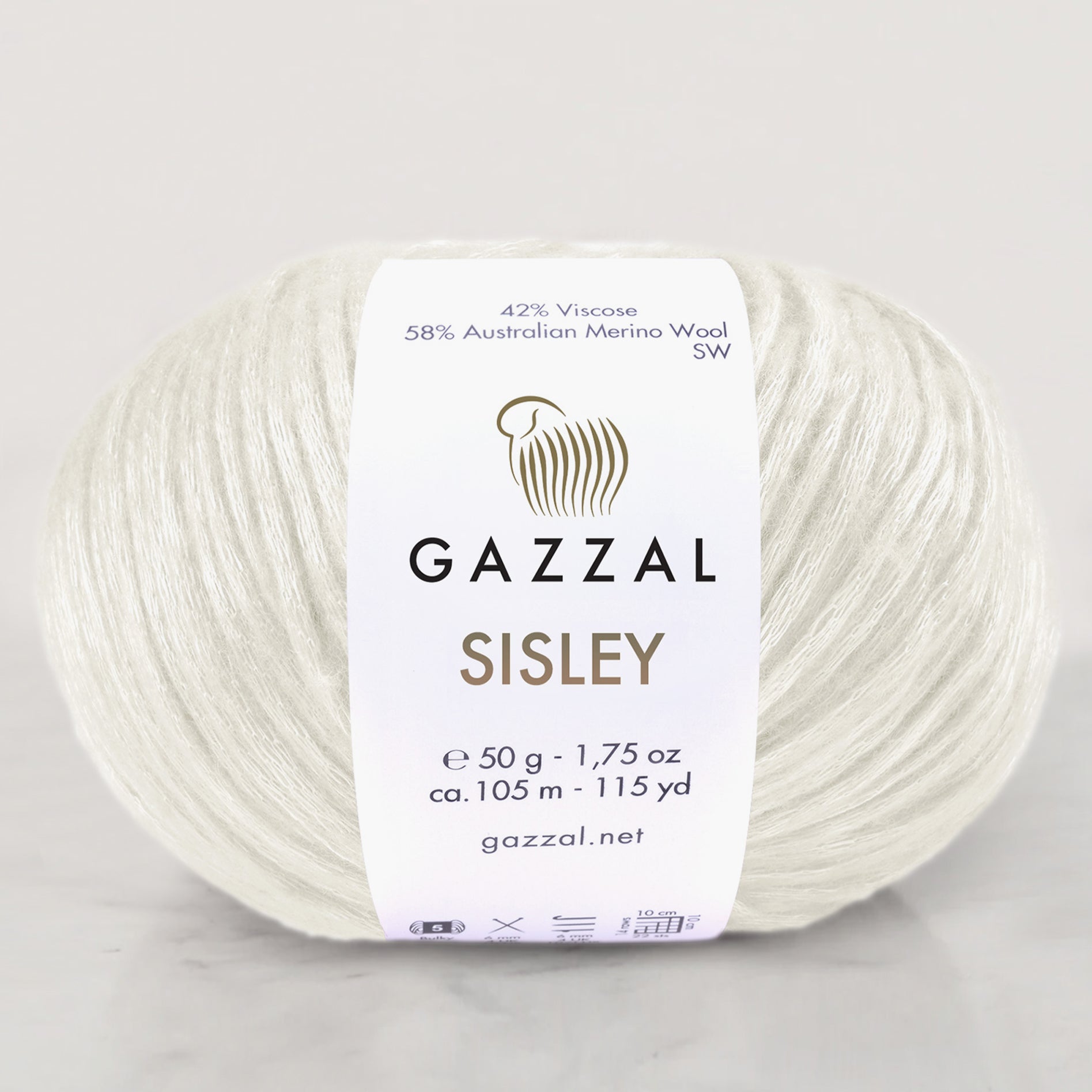 Gazzal Sisley Krem El Örgü İpi- 5710